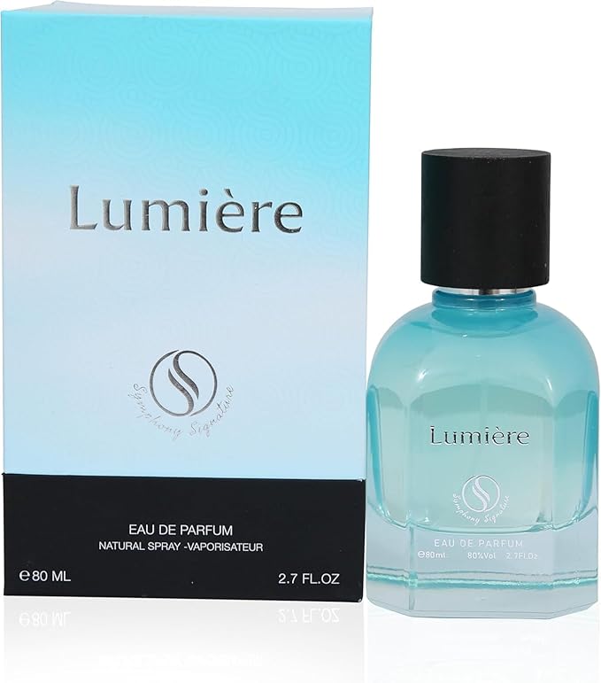 Lumie're by Symphony Eau De Parfum, 80ml 2.7oz, Men’s Luxury Citrus Amber Perfume, Long Lasting with Wide Sillage