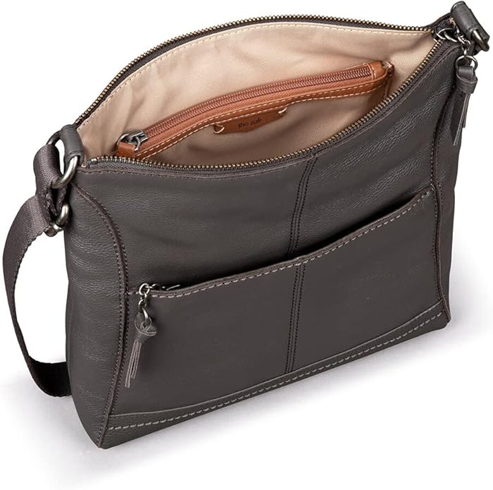 The Sak Lucia Crossbody Bag in Leather, Convertible Purse with Adjustable Strap