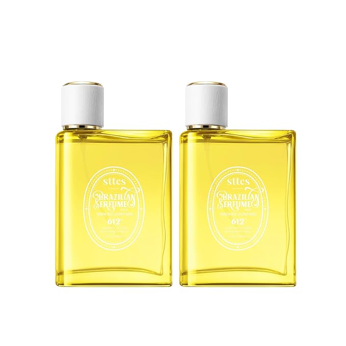 Sttes Perfume 612# – passion fruit coconut water – Eau de Parfum, 2 Bottles Total 6.8 fl oz – Long-Lasting Gourmet Fragrance for Women and Men