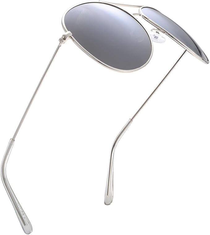 The Fresh Classic Aviator Frame Light Color Lens XL Oversized Sunglasses Gift Box