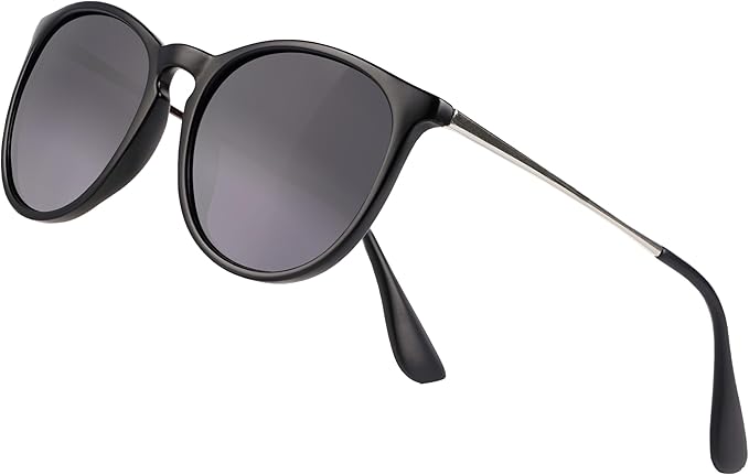 Vintage Round Polarized Sunglasses for Women Men Classic Retro Trendy Designer Style Sun Glasses UV400 Protection