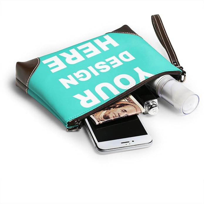 Custom Leather Wristlet Personalized Wallets For Women Men Wristlet Handbags Customized Clutch Purses For Women