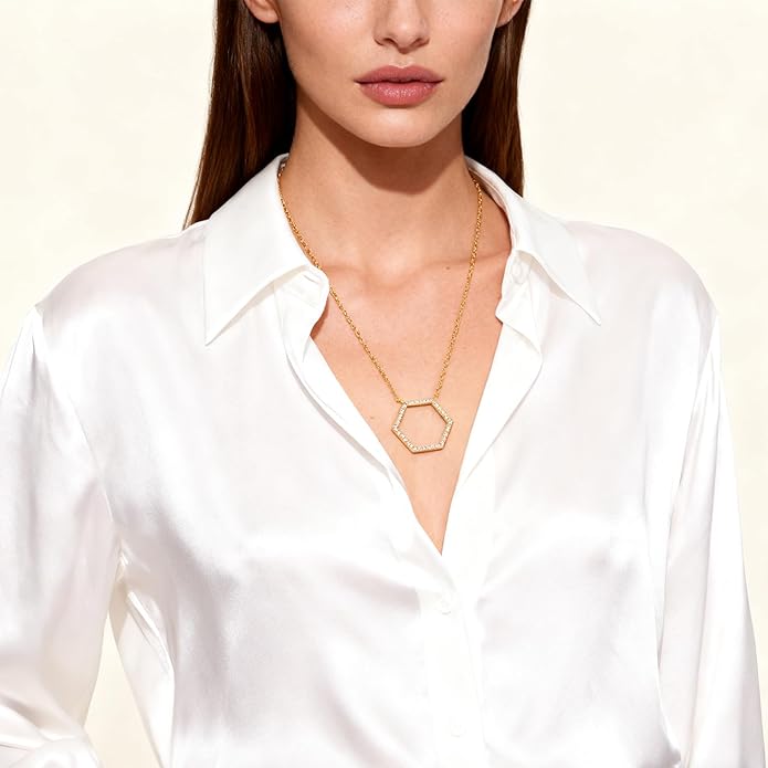Gold Knot Pendant Necklace for Women Statement Gold Necklace 14K Gold Plated Knot Choker Trendy Jewelry