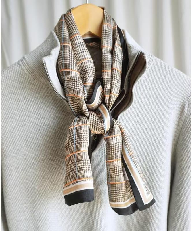 100% Mulberry Silk Ribbon Scarf for Hair Beach Head Wraps for Women Handbag accessories Necktie