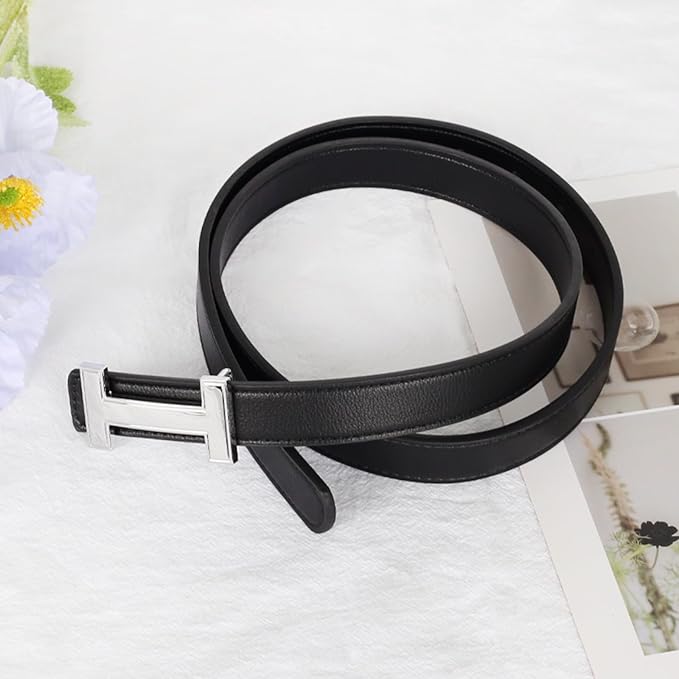 Relang Women's Belts with Gold Buckle, Fashion Waist Band, Elegant Ladies' Belt, Gift for Women