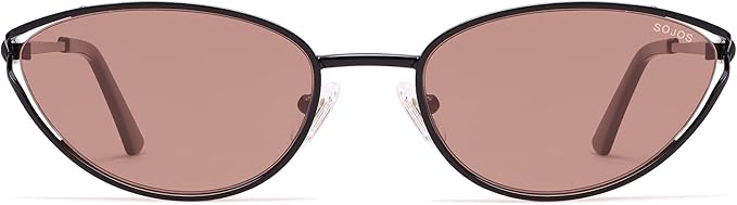 SOJOS Trendy Oval Polarized Sunglasses for Women,Retro 90s Cat Eye Shades SJ1254