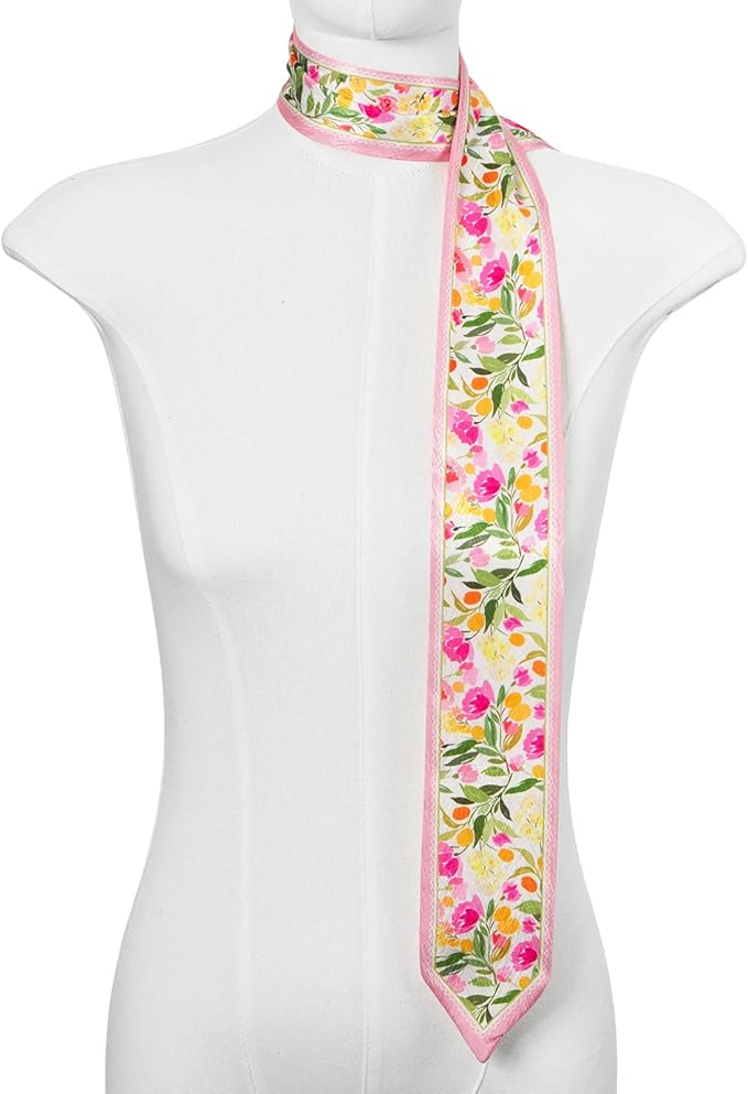 1 Pack Purse Scarf Handbags Skinny Twill Hair Scarves Narrow Neck Scarf Band Women Fashion Accessories Bag Charms