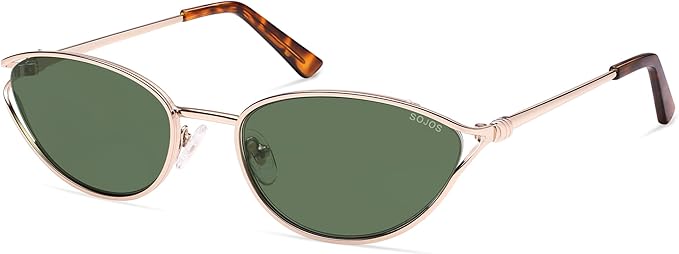 SOJOS Trendy Oval Polarized Sunglasses for Women,Retro 90s Cat Eye Shades SJ1254