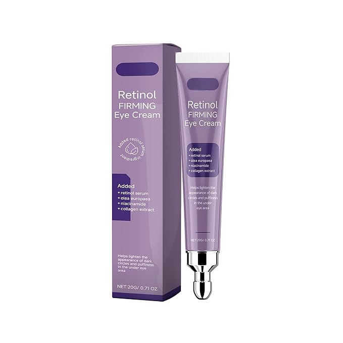 Retinol Eye Cream 20g - Anti Aging Eye Cream for Dark Circles & Puffiness - Reduces Wrinkles & Fine Lines, Firms & Brightens with Niacinamide & Collagen - Hydrating, Gentle Formula for All Skin Types