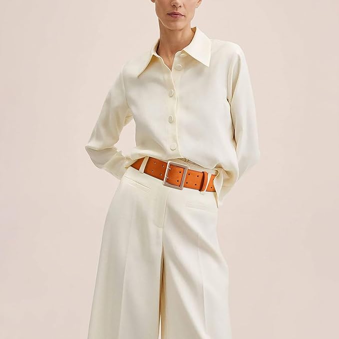 Wide Belts for Women Leather Wide Belts Fashion Thick Black Belt With Gold Buckle Belt for Dresses