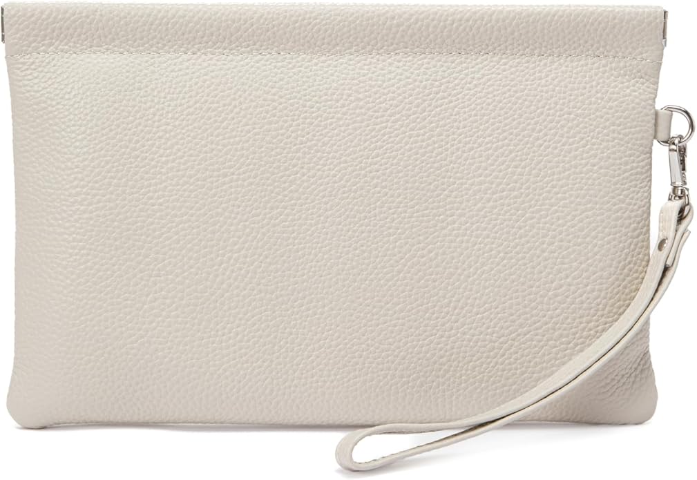 Genuine Leather Wristlet Handbags Purses Cell Phone Pocket Clutch Wallet Coin Purse For Men Women