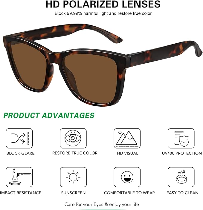 MEETSUN Polarized Sunglasses for Women Men Trendy Classic Retro Designer Style