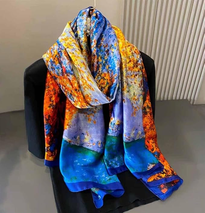 Xyueanlo Scarfs for Women Lightweight Scarves Fashion Print Floral Pattern Head Scarf Wraps Shawls
