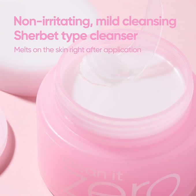 BANILA CO Clean It Zero Original Cleansing Balm Duo | Big Size 180ml + Travel Size 50ml | Korean Makeup Remover & Facial Cleanser | Vegan, Acerola Berry & Vitamin C