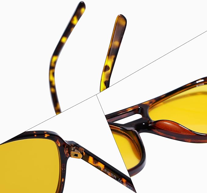 VANLINKER Retro Vintage 70s Square Aviator sunglasses for women men VL9611X