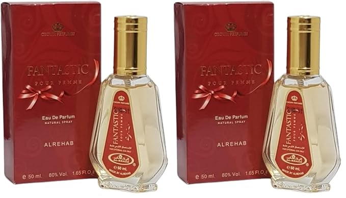 Al-Rehab Fantastic Eau de Parfum Spray for Women, 1.7 Ounce (Pack of 2)