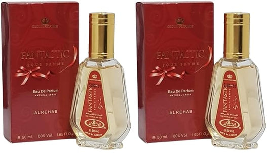 Al-Rehab Fantastic Eau de Parfum Spray for Women, 1.7 Ounce (Pack of 2)