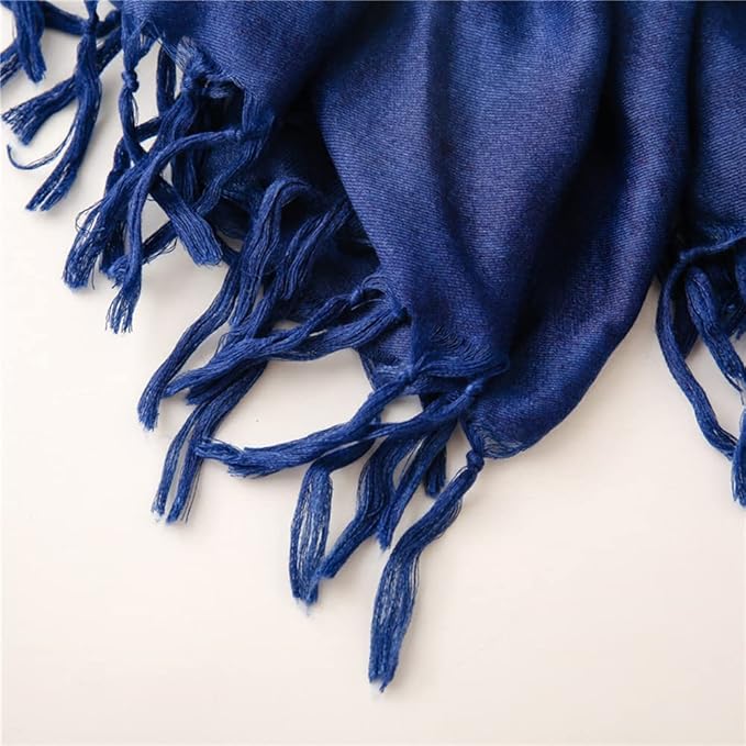 Yeieeo Boho Scarf for Women Lightweight Floral Printed Scarf Fall Winter Fashion Fringed Shawl