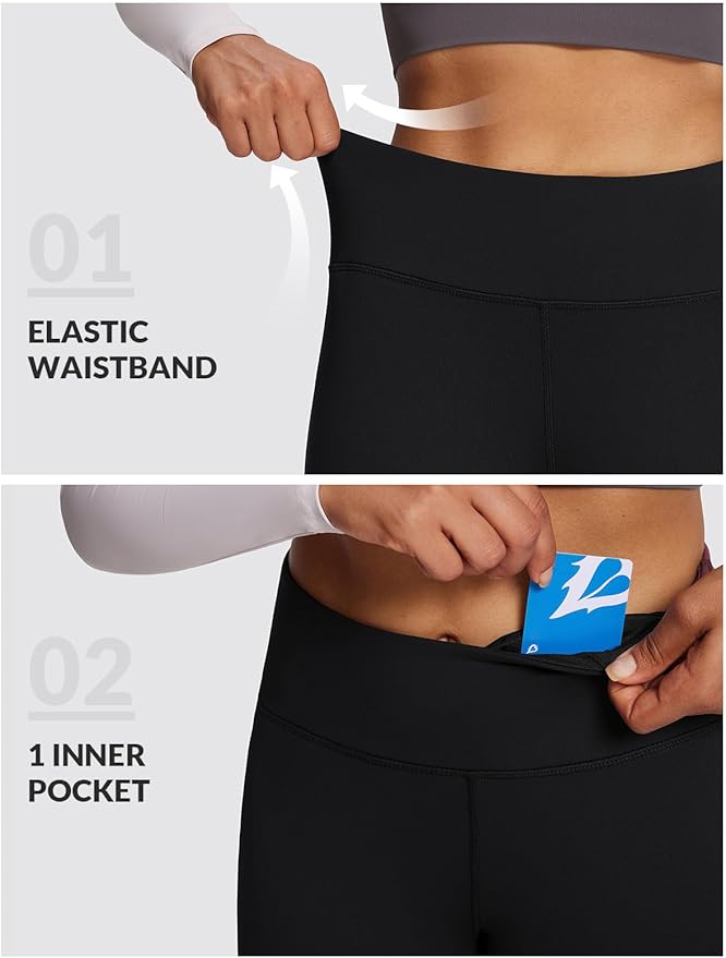 baleaf Winter Clothing Women Leggings Fleece Lined Tights Thermal Warm Thick Cold Weather Gear 1 Pockets