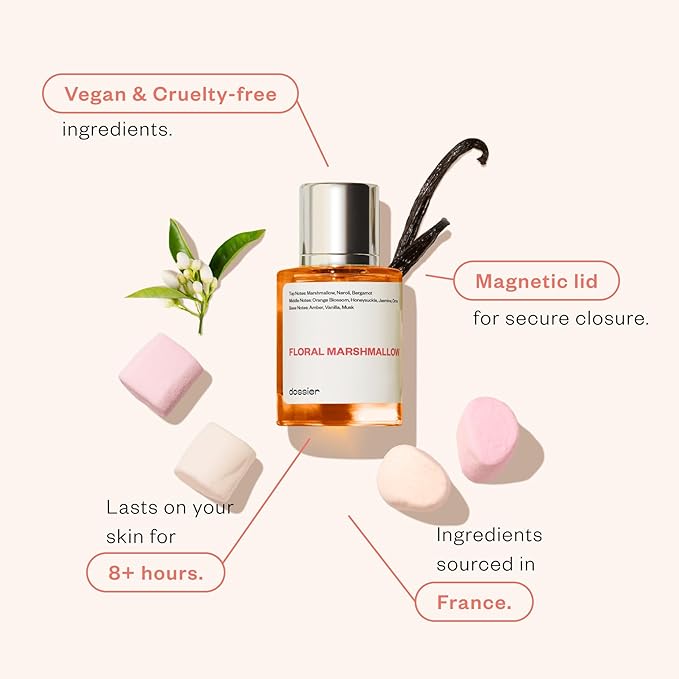 Dossier - Eau de Parfum - All-time Best Sellers 50 ML Trio Set - Ambery Saffron - Ambery Vanilla - Floral Marshmallow - 3x Fragrance 1.7 Fl oz
