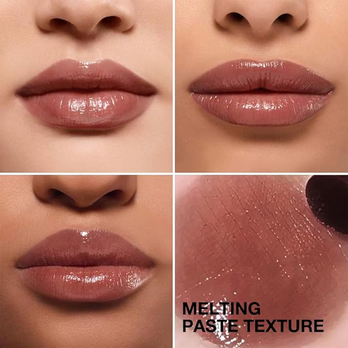 Honey Tinted Lip Balm Lipstick Set of 2, Nude + Black, Sheer Hydrating & Lightly Tinted Lip Color, Moisturizing Nourishing Lip Balm with Natural Black Cherry Tint, For All Skin Tones