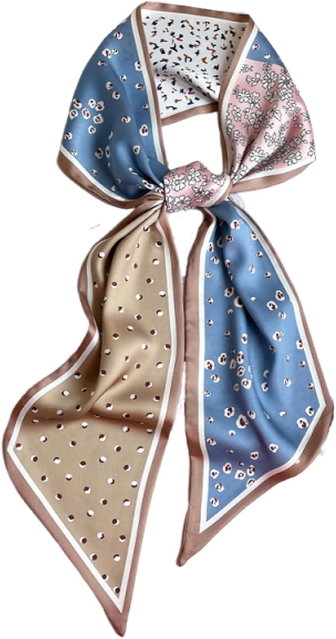Hair Scarf for Women Silky Satin Headscarf Neck Scarves for Handbag Accessory