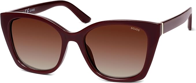 SOJOS Vintage Oversized Cateye Sunglasses Womens UV400 Large Designer Shades Lentes De Sol Para Mujer SJ2634