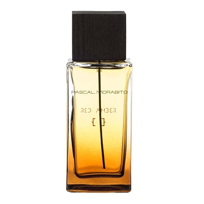 Pascal Morabito - Red Amber - 3.4 Oz Eau De Toilette - Fragrance Mist For Men - Spicy Oriental Scent - Cologne Spray With Apple, Pepper, Geranium, Tonka, Wood Accords