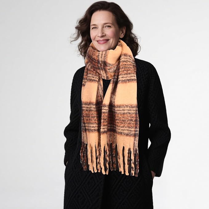 EXTREE Scarfs for Women Pashmina Silky Shawl Wrap for Evening Dressing Blanket Open Front Poncho Cape