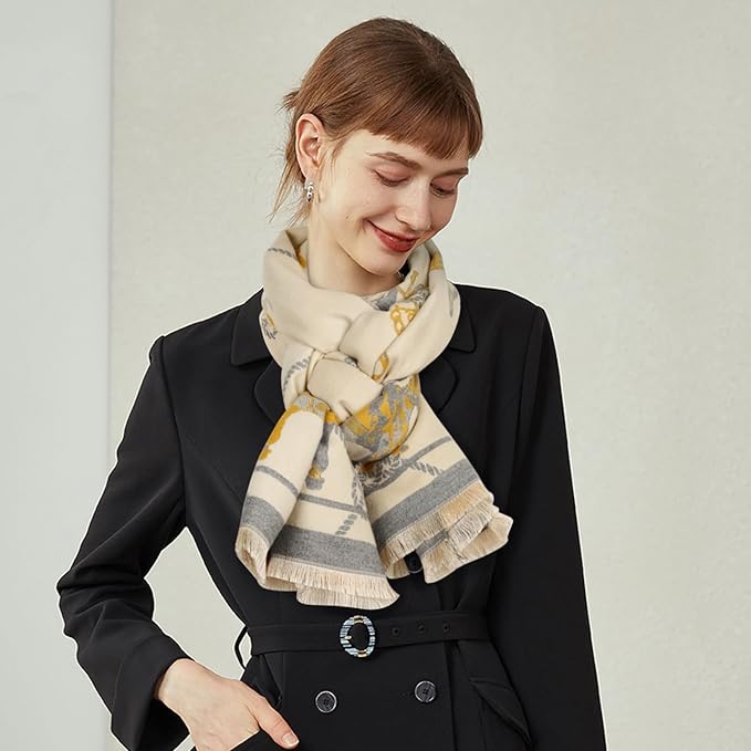 EXTREE Scarfs for Women Pashmina Silky Shawl Wrap for Evening Dressing Blanket Open Front Poncho Cape