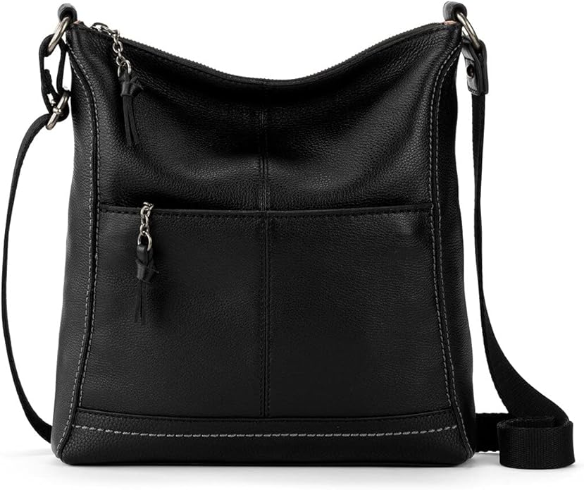 The Sak Lucia Crossbody Bag in Leather, Convertible Purse with Adjustable Strap