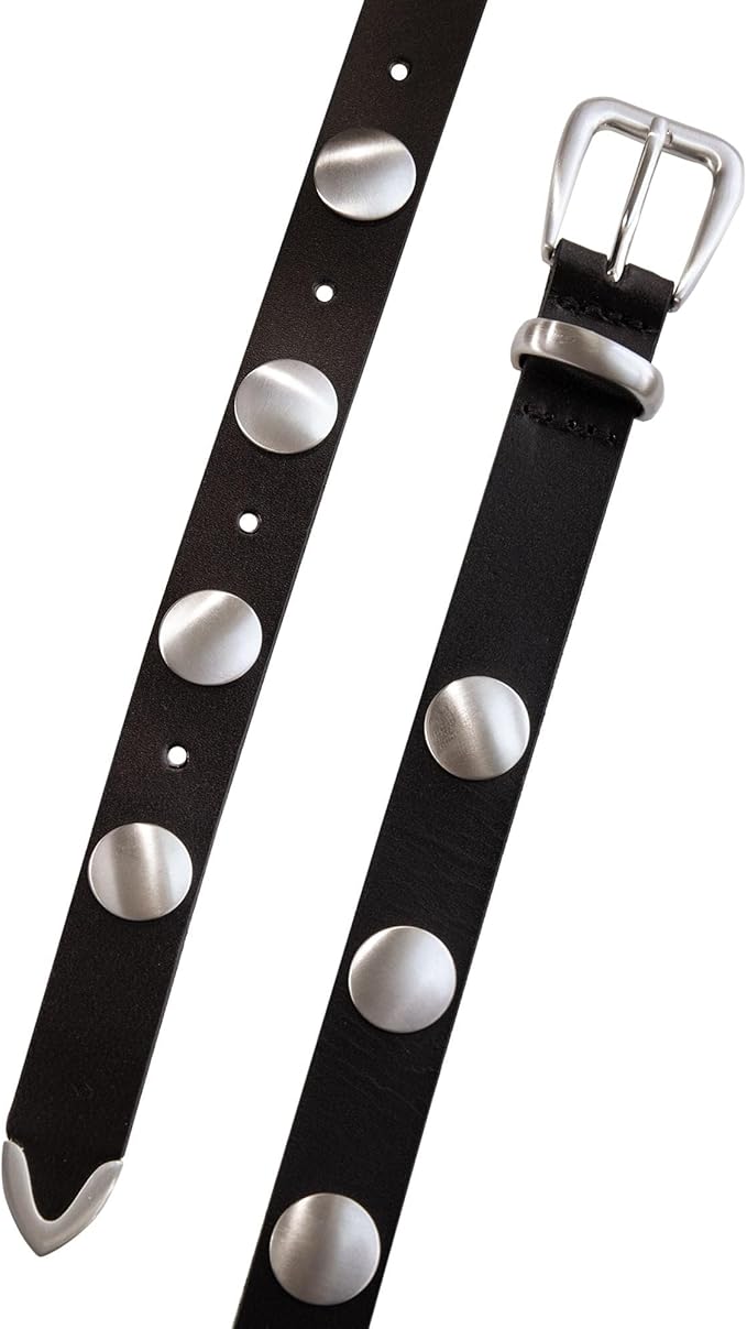 Lucky Brand womens Studded Leather Belt | Stylish | Classic | Modern | Jeans | Pants | Skirt | Dress