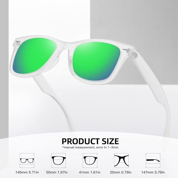 MEETSUN Polarized Sunglasses for Women Men Classic Retro Square Frame Driving Sun Glasses UV Protection