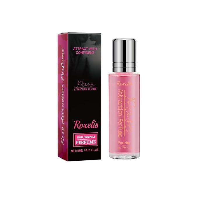 Rose Pheromones Perfume for Women with Floral Attractant | Long-Lasting Floral Scent for Date Night & Confidence | Romantic Fragrance Oil Essence for Her