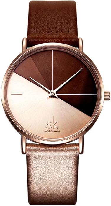 SHENGKE Simplicity Creative Women Watch Genuine Leather Elegant Women Watches Ladies Business Wristwatch