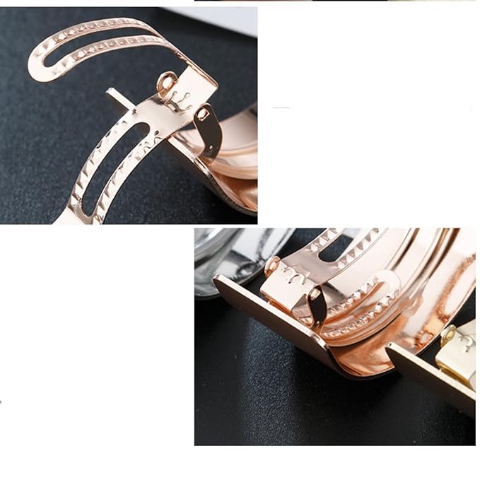 Metal Ponytail Hair Clips Gold Ponytail Holder Cuffs,Retro French Barrettes Large For Women Girls Long Thick Curly Hair Decorative Accessories