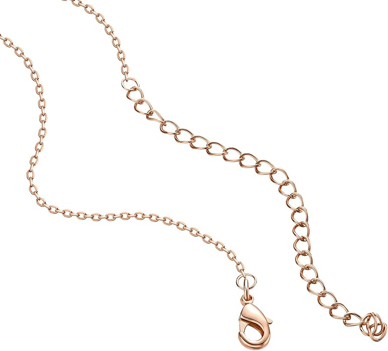 PAVOI 14K Gold Plated Station Necklace - Simulated Diamond Layering Necklaces - Womens CZ Chain