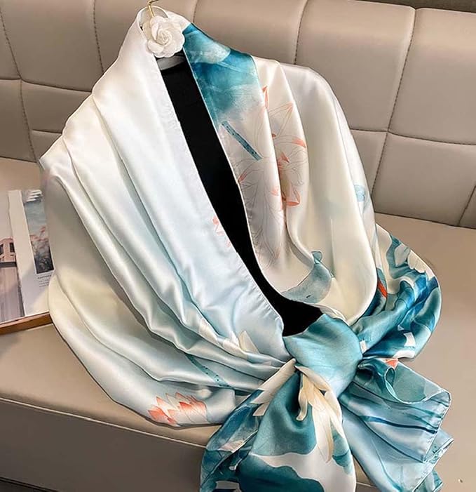 Xyueanlo Scarfs for Women Lightweight Scarves Fashion Print Floral Pattern Head Scarf Wraps Shawls