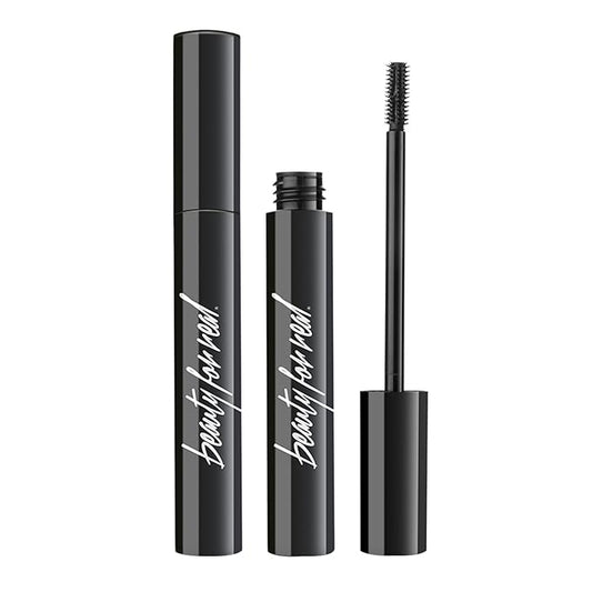 Beauty for Real Hi-Def Mascara, Just Black - Set of 2 - Defining & Volumizing Lash Definer - Humidity & Smudge Proof - Micro Brush Ensures Versatile Application - 1.5 oz