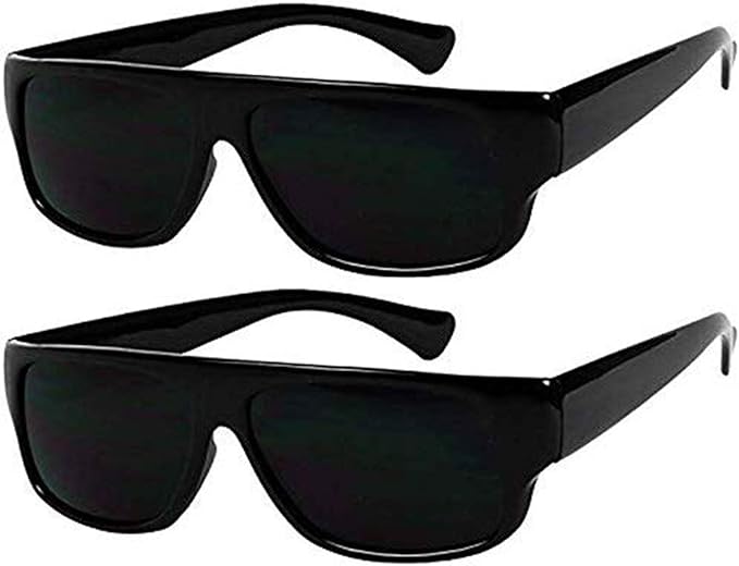 ShadyVEU Super Dark Sunglasses 100% UV Protection Category 4 Flat Top OG Eazy E Shades
