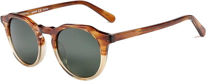 ZENOTTIC Vintage Round Polarized Sunglasses for Men Women UV400 Protection