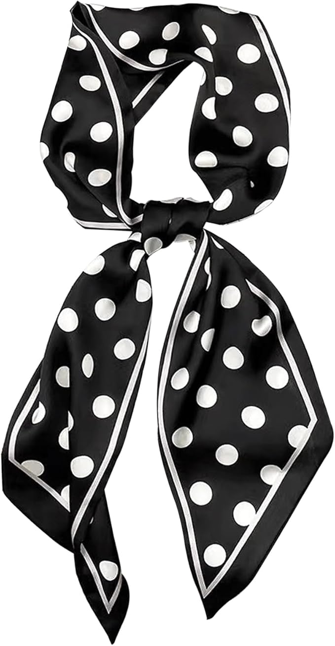 Head Scarf Hair Neck Scarves For Women Purse Bag Scarfs For Handbags Silky Long Thin Satin Headscarf Fashion