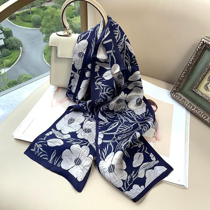 100% Mulberry Silk Ribbon Scarf for Hair Beach Head Wraps for Women Handbag accessories Necktie