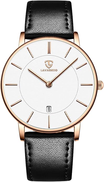 BEN NEVIS Watch, Mens Watch, Minimalist Fashion Simple Wrist Watch Analog Date with Leather Strap