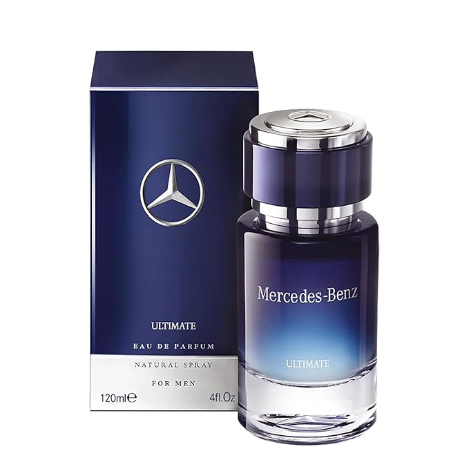 Mercedes Benz Ultimate Eau De Parfum Spray for Men - 4 Fl Oz - Luxury Long Lasting Fragrance with Notes Of Lavender, Apple & Cedar Wood - Perfume for Man