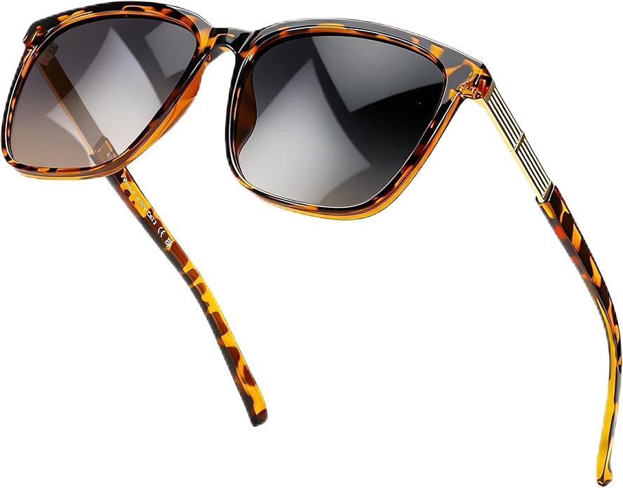 SIPHEW Oversized Square Sunglasses for Women|Lightweight Fashion Sunglasses 100% UV400 Protection|Trendy Mirrored Shade