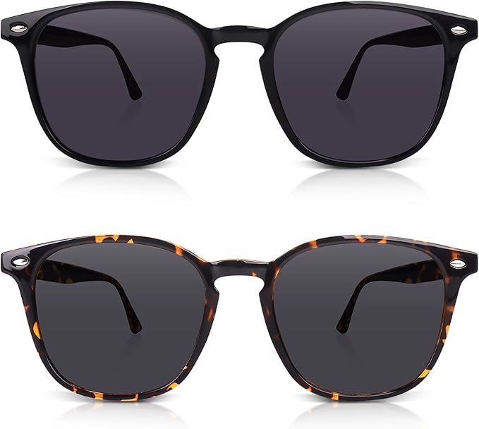 DrRelax Retro Sunglasses Womens Trendy Round Polarized Shades Sun Glasses