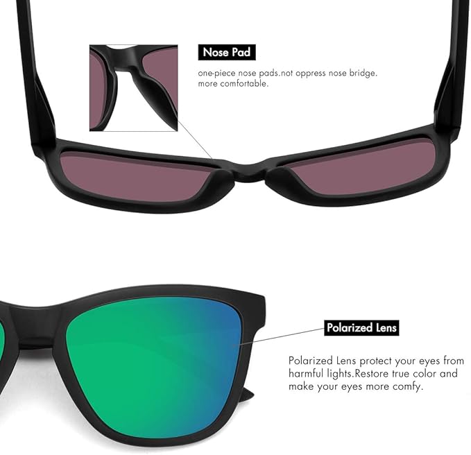 MEETSUN Polarized Sunglasses for Women Men Trendy Classic Retro Designer Style
