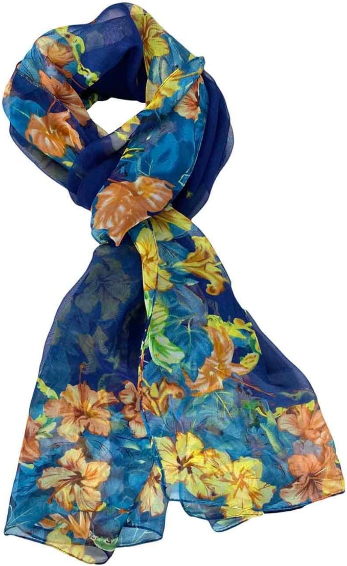 Xyueanlo Scarfs for Women Lightweight Scarves Fashion Print Floral Pattern Scarf Shawls