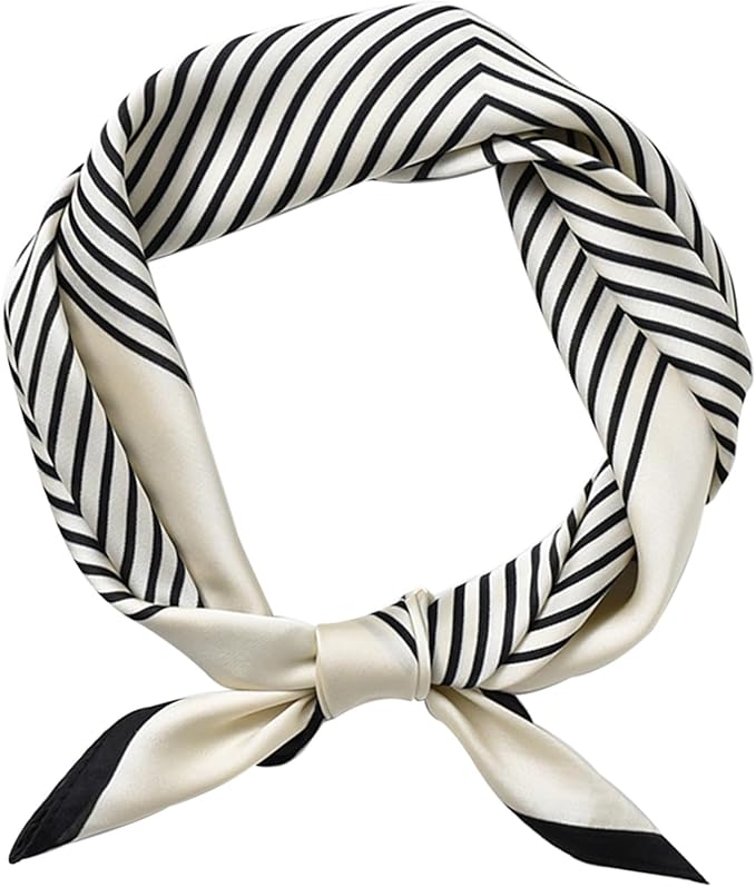 Dailyacc Hair Bandanas Scarf For Women Lightweight Fashion Neck Silk Satin Head Scarves For Sleeping Handbags Scarf